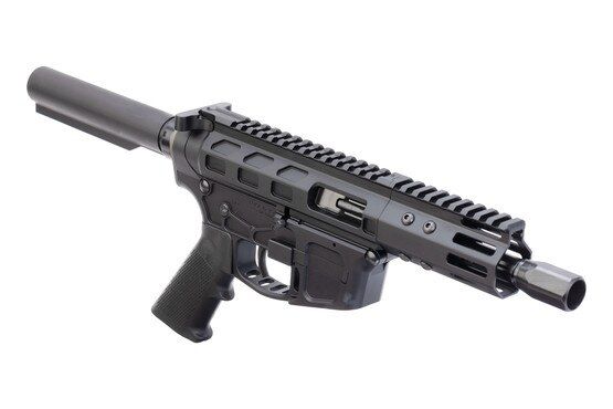 Lightweight AR style 9mm pistol.